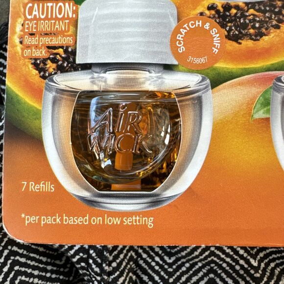 Air Wick Hawaii Exotic Papaya Hibiscus Scented Oil Refills 7 Count - Picture 5 of 7